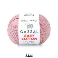 GAZZAL  BABY COTTON   3444  - 60% Хлопок, 40% Акрил 50 г/165 м