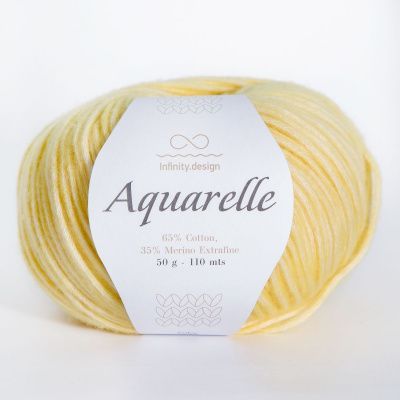 Infinity Aquarelle (2015 CORN YELLOW) 65% хлопок, 35% мериносовая шерсть 50 гр/110 м